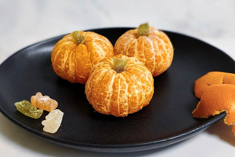 Halloween-Kürbis Mandarinen