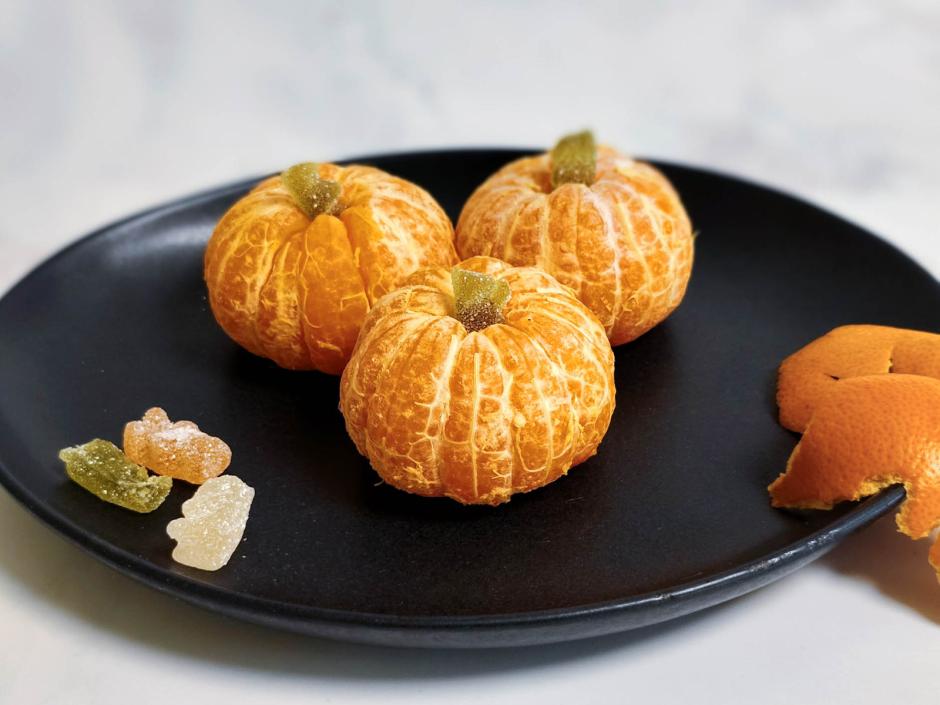 Halloween-Kürbis Mandarinen