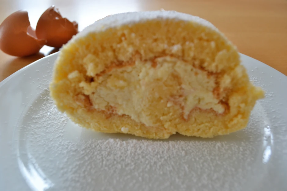 Roulade mit Topfencreme