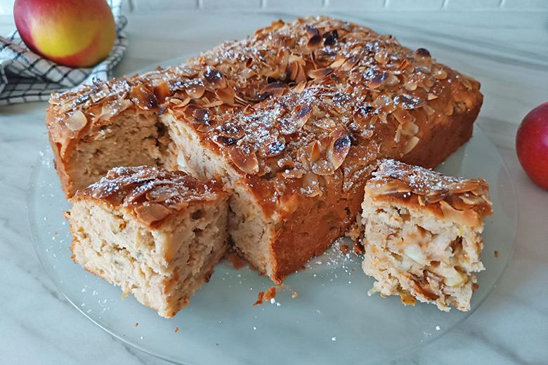 Schneller Apfelkuchen mit Dinkelmehl