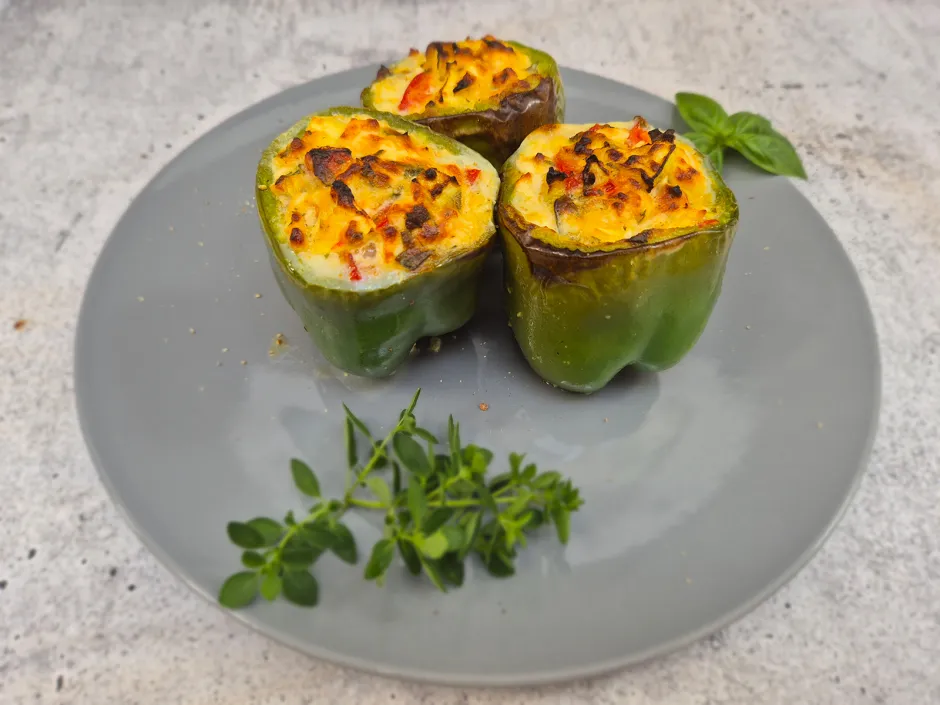 Gef&uuml;llte Paprika vegetarisch