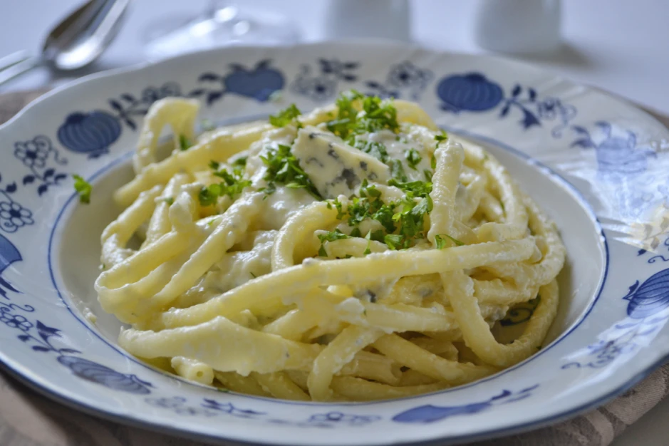 Makkaroni in Gorgonzolasauce