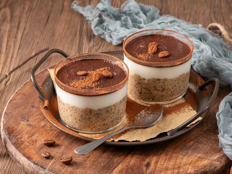 Tiramisu Overnight Oats mit Chia