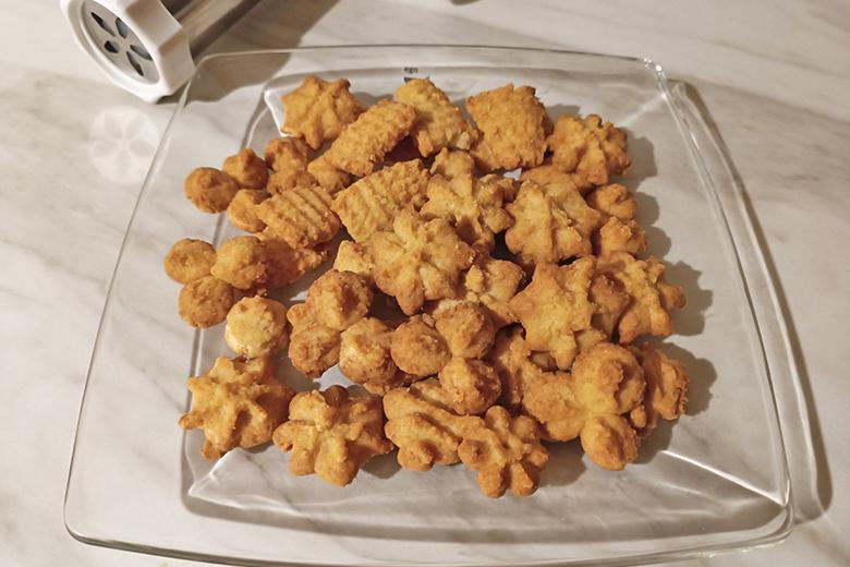 Spritzgebäck mit Dinkelmehl