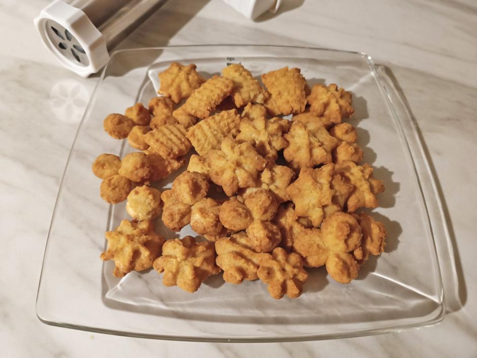 Spritzgebäck mit Dinkelmehl