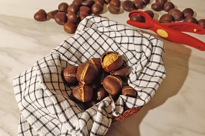 Maroni aus der Heißluftfritteuse