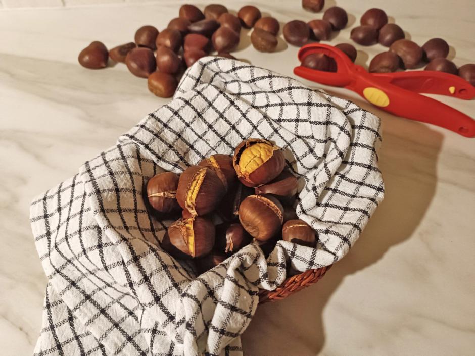 Maroni aus der Heißluftfritteuse