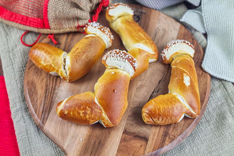 Laugenstangen Nikolausstiefel