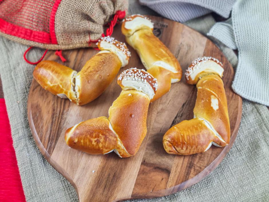 Laugenstangen Nikolausstiefel