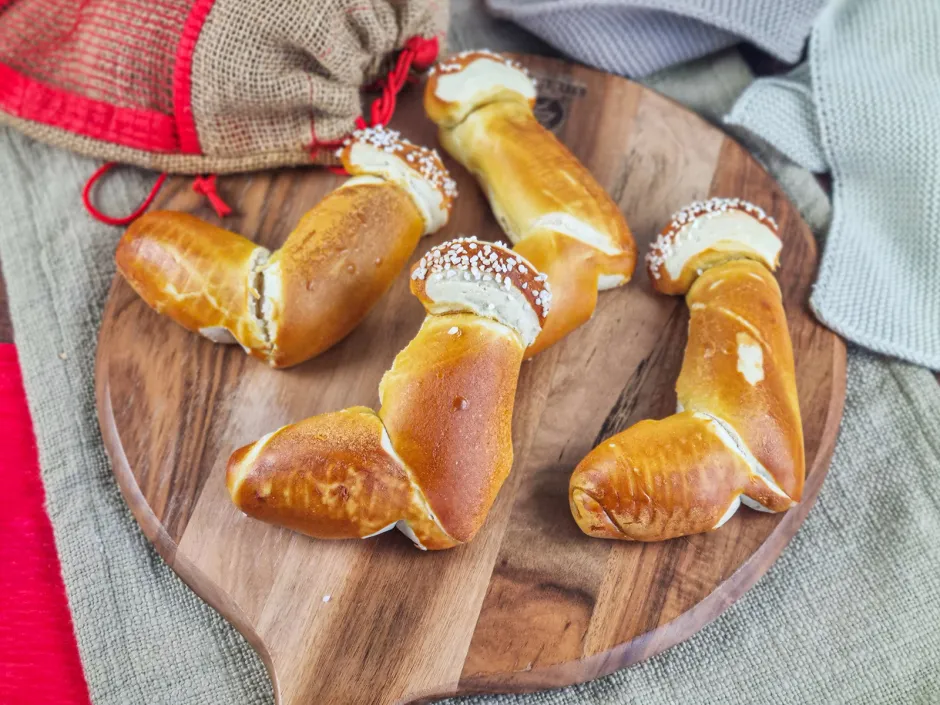 Laugenstangen Nikolausstiefel