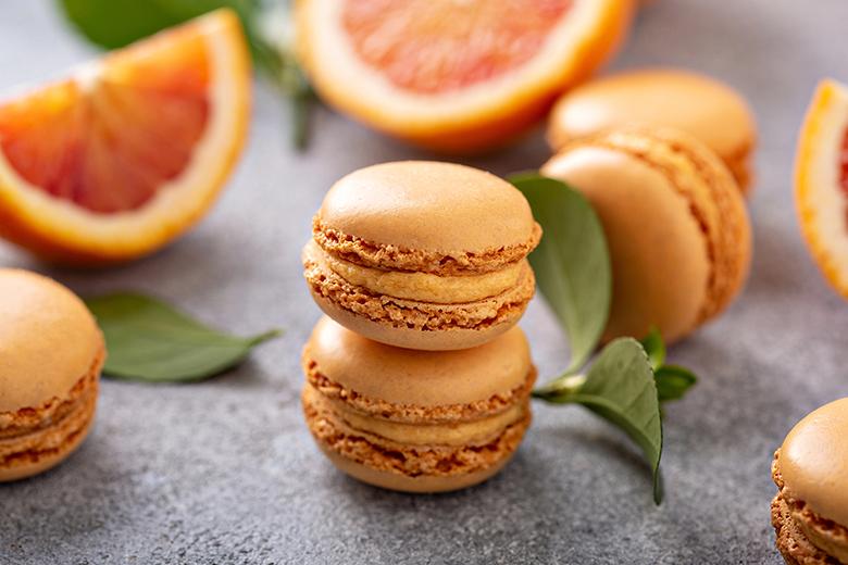 Blutorangen Macarons