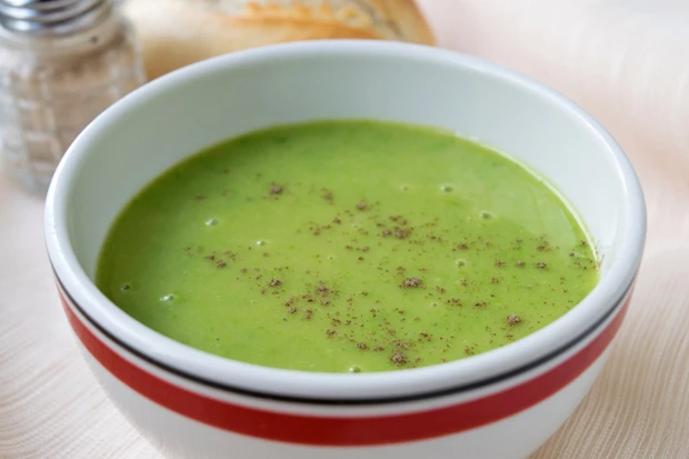Indische Erbsencreme Gem&uuml;se Suppe