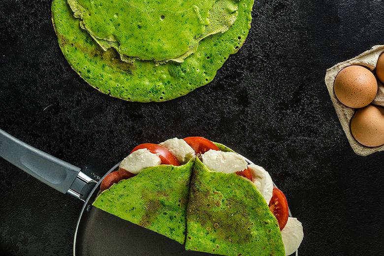 Gefüllte Grinch Palatschinken