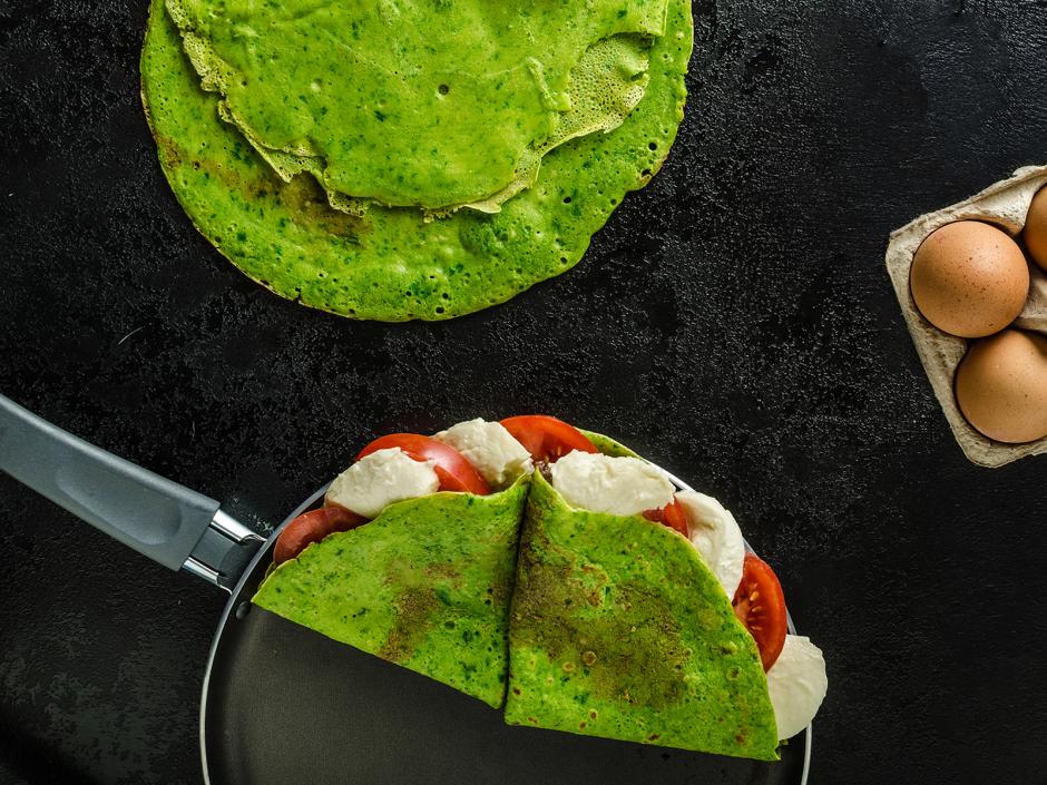 Gefüllte Grinch Palatschinken