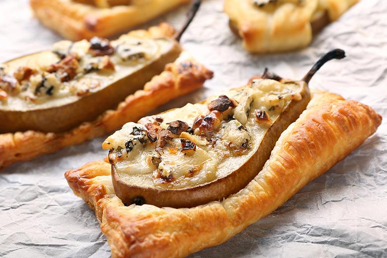 Überbackene Blätterteig-Birnen