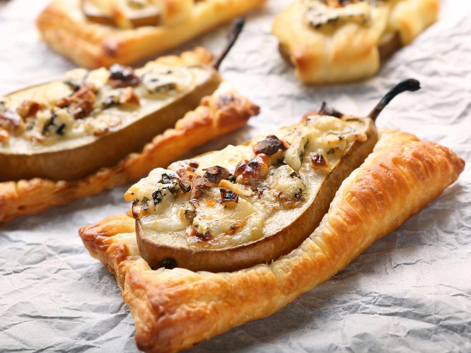 Überbackene Blätterteig-Birnen