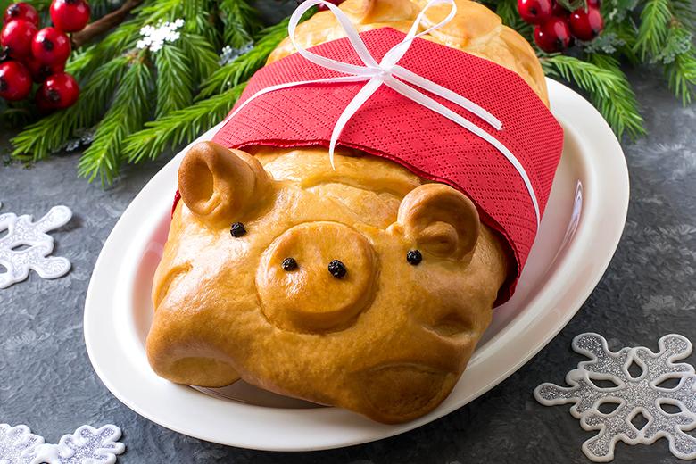 Silvester-Schinken im Brotteig