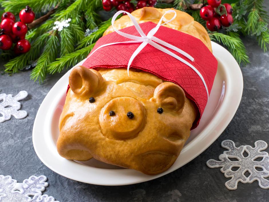 Silvester-Schinken im Brotteig