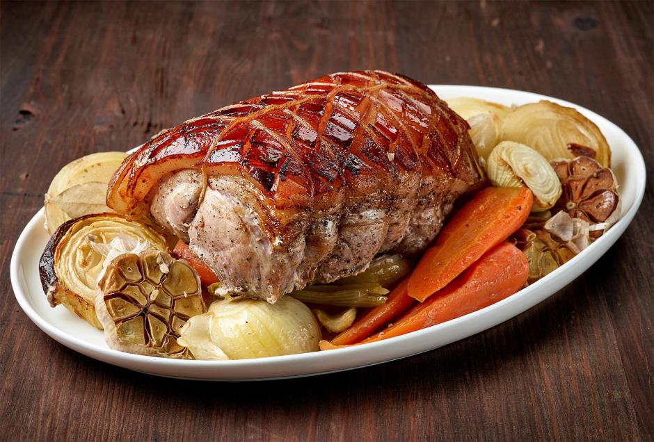 Saftiger Schweinsbraten