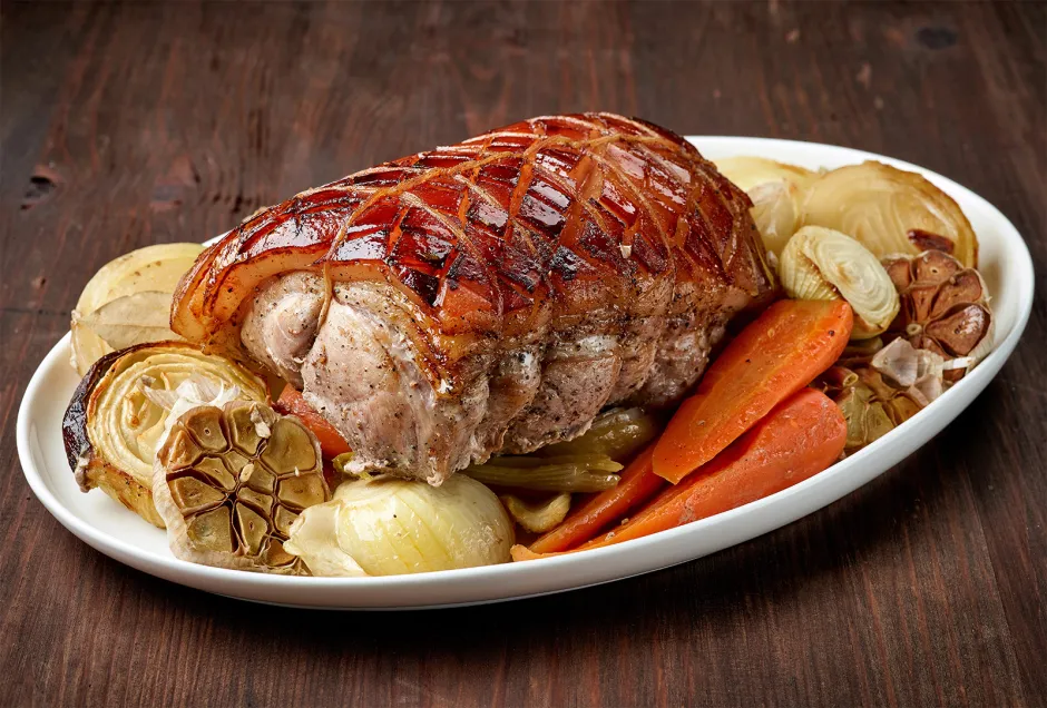 Saftiger Schweinsbraten