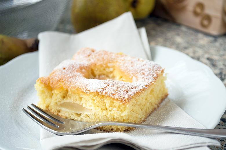 Versunkener Birnenkuchen