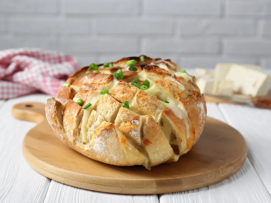 Zupfbrot mit Tofu