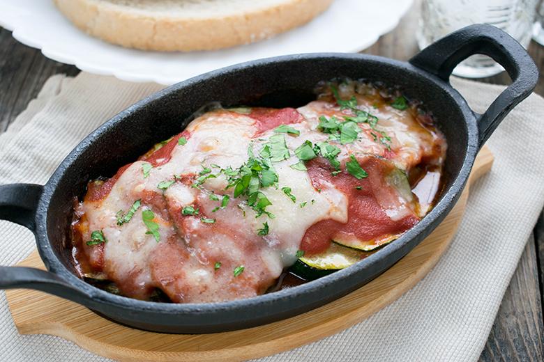 Überbackene Zucchini