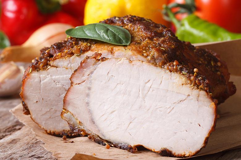 Gebratenes Schweinskarree