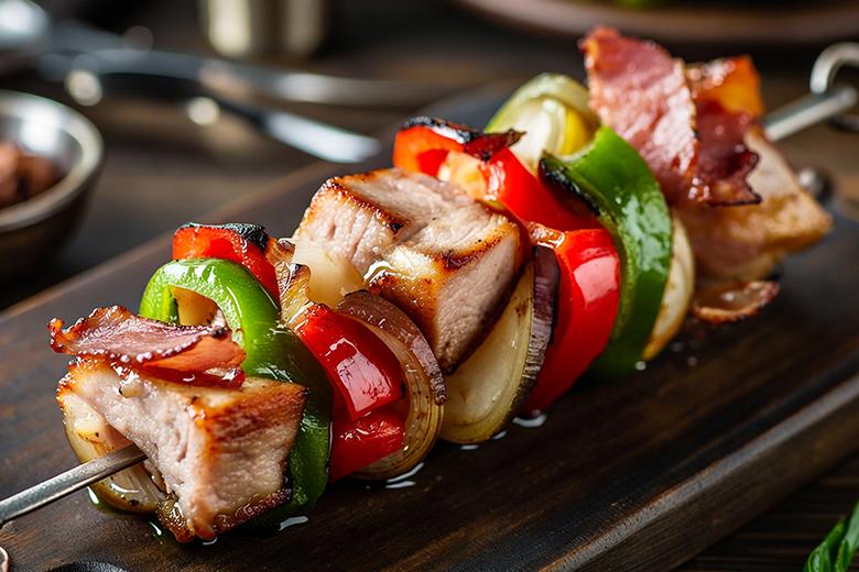 Herzhafte Grillspieße