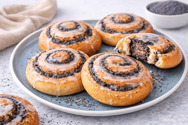 Süße Mohnschnecken