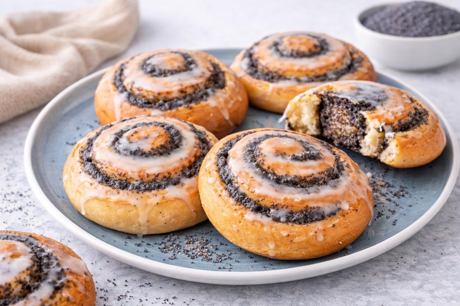 Süße Mohnschnecken