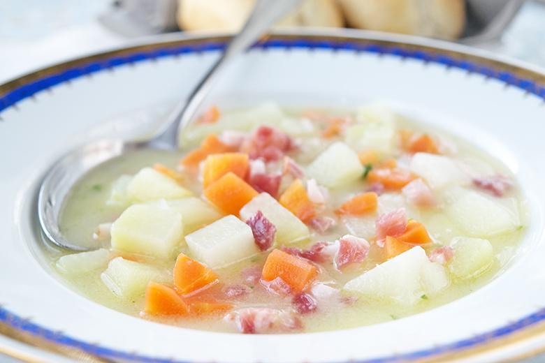 Kohlrabi-Selch-Eintopf