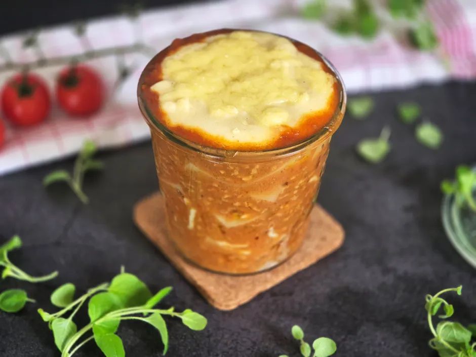Lasagne im Glas