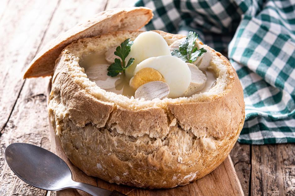 Zurek Sauermehlsuppe im Brotlaib