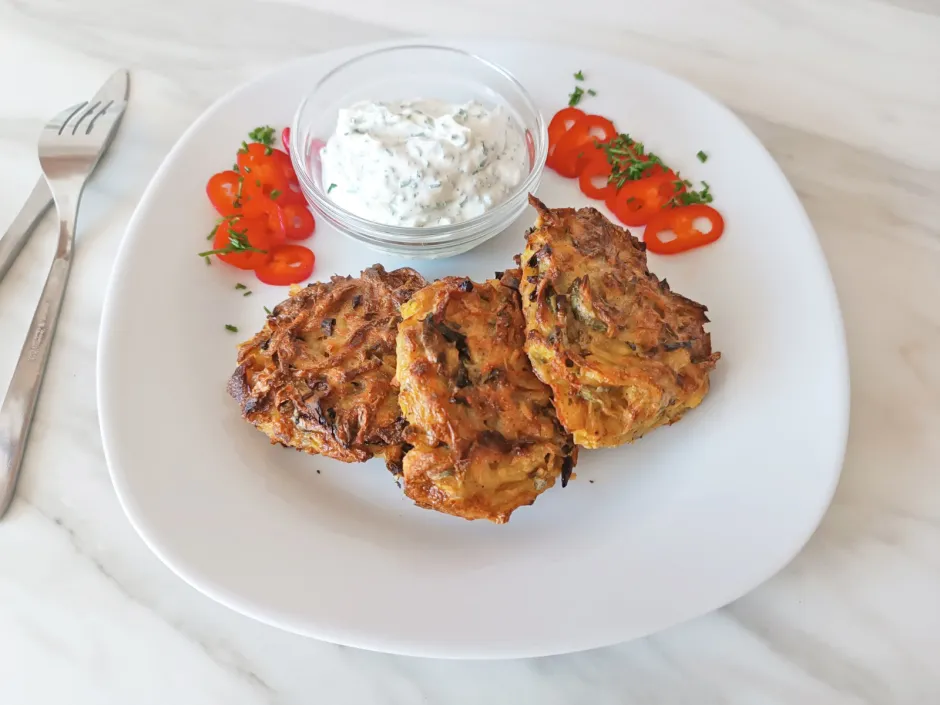 Kartoffelpuffer aus der Hei&szlig;luftfritteuse