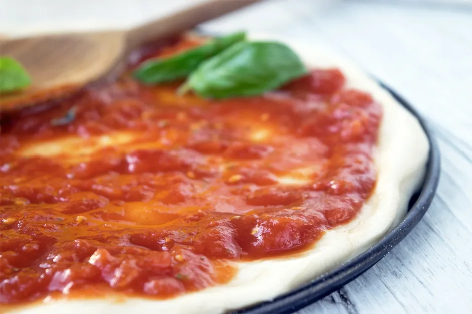 Tomatensauce f&uuml;r eine Pizza