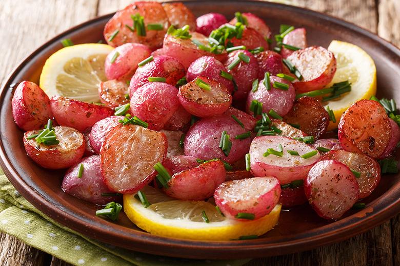 Gebratene Radieschen