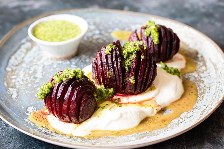 Hasselback Rote-Rüben