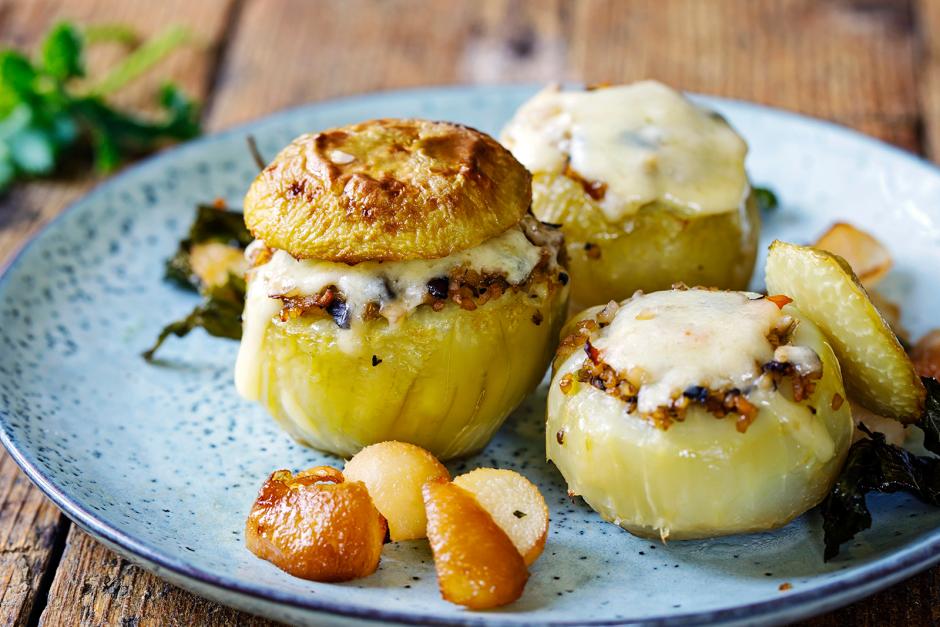 Gefüllte Kohlrabi mit Bulgur