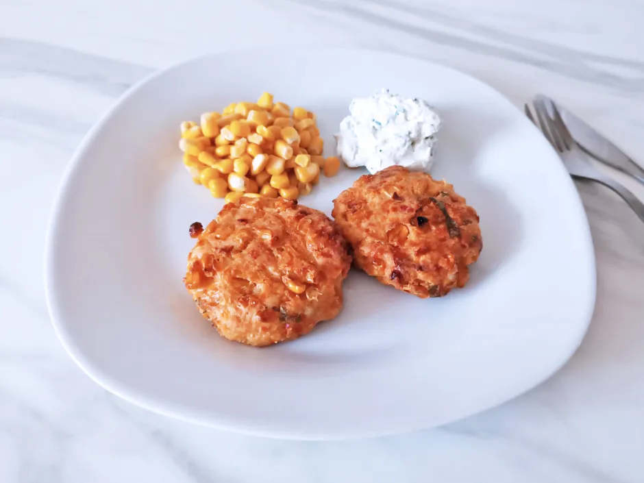 Maislaibchen aus der Hei&szlig;luftfritteuse