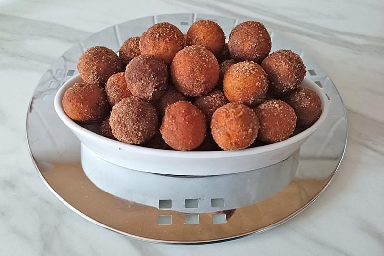 Topfenbällchen mit Birkenzucker