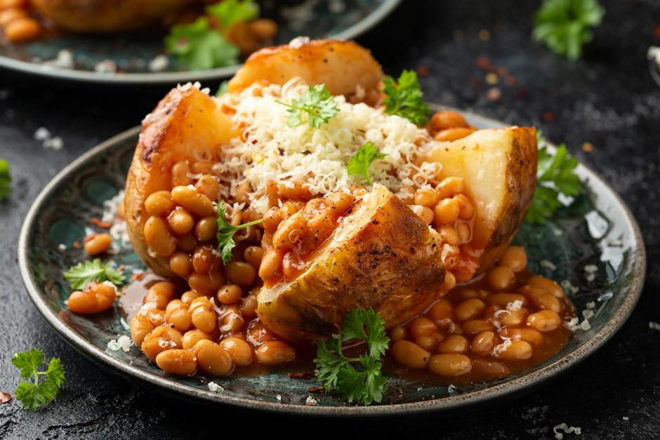Ofenkartoffel mit Baked Beans
