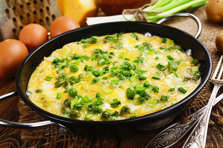 Kartoffel-Erbsen-Frittata