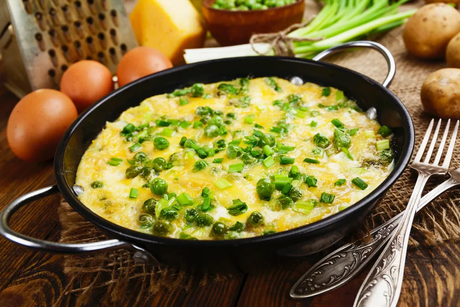Kartoffel-Erbsen-Frittata