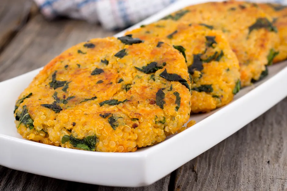 Quinoa Gr&uuml;nkohl Laibchen