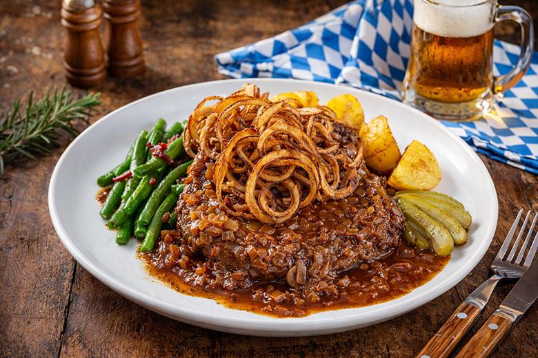 Geschmorter Zwiebelrostbraten