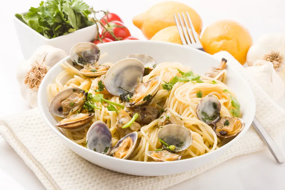 Spaghetti mit Muscheln