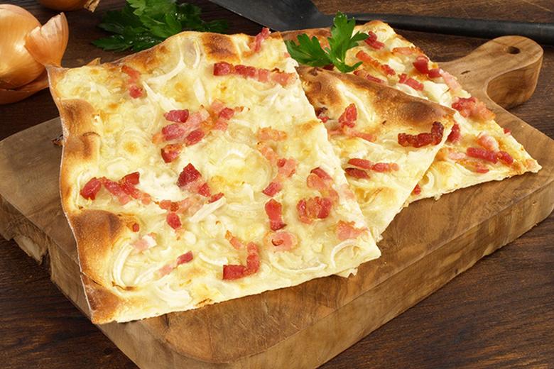 Flammkuchen ohne Hefe