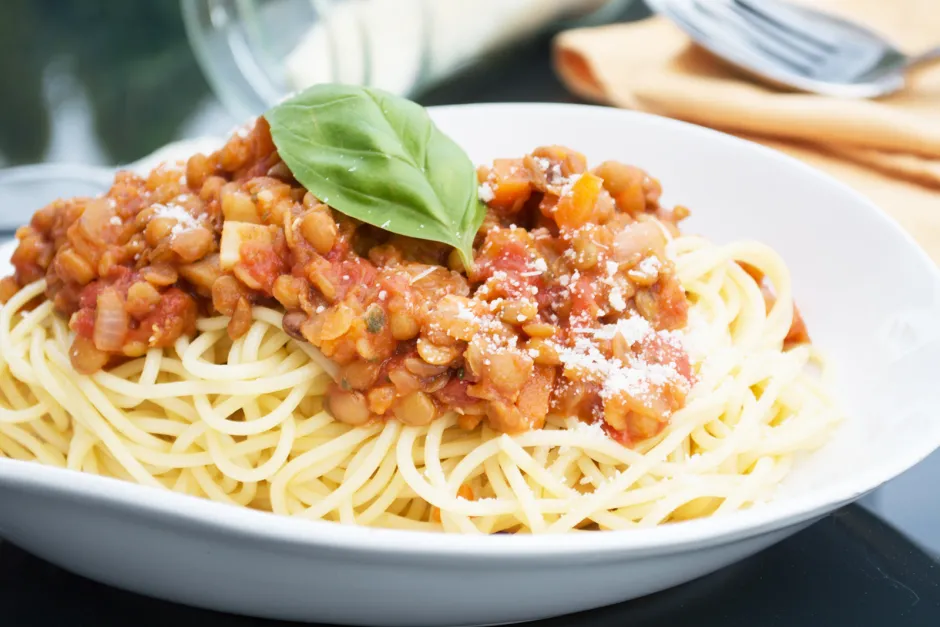 Schnelle Linsenbolognese