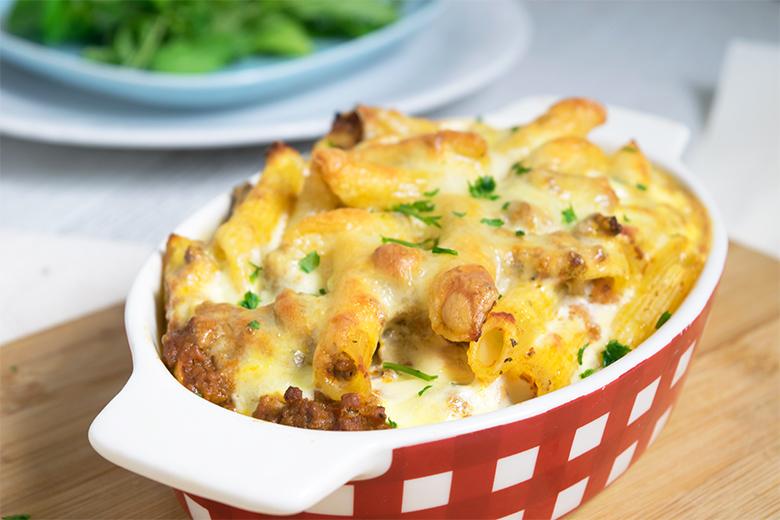 Nudelauflauf mit Faschiertem